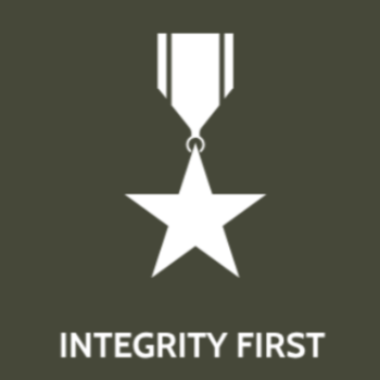 Award medal symbolizing integrity, honor, and RWE Arms' commitment to doing things the right way.